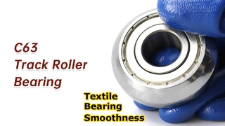 แบริ่งลูกกลิ้งติดตาม C63 (17x50x17.5 มม.): ส่วนประกอบคู่มือเชิงเส้นของเครื่องจักรสิ่งทอ