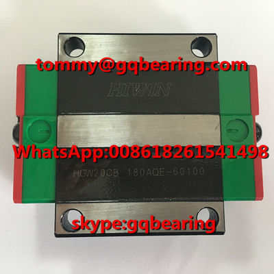 ซื้อ GCR15 วัสดุเหล็ก HIWIN HGW20CB แบบ Flange แบบแนวทาง การผลิตออนไลน์