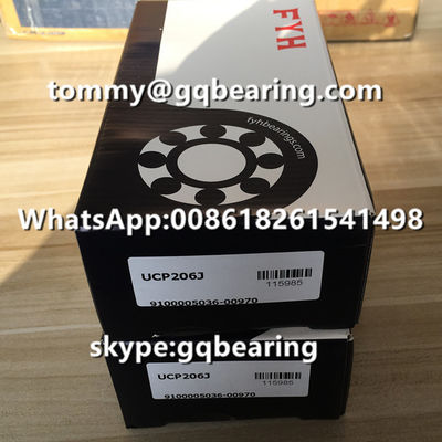 ซื้อ ประเทศญี่ปุ่น สินค้าเหล็กเหล็ก FYH UCP206J หมุนลูกกลองกลอน 2 บอลล็อก การผลิตออนไลน์