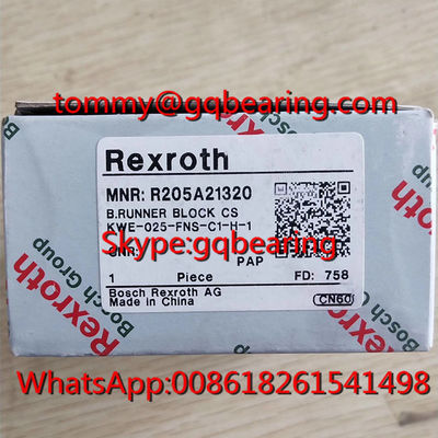 ซื้อ วัสดุเหล็กคาร์บอน Rexroth R205A22320 รันเนอร์บล็อก R205A22320 FNS KWE-025-FNS-C2-H-1 บล็อกเส้น การผลิตออนไลน์