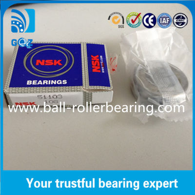 OD 30mm Teel Cage Ball Thrust Bearings 51103 หัวภาระหนัก การรับรอง ISO9001