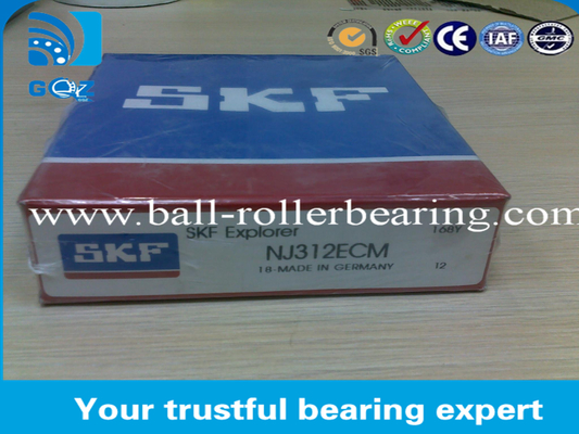 หมุนม้วนกลมความแม่นยําสูง NJ 312 ECM 60 X 130 X 31 MM