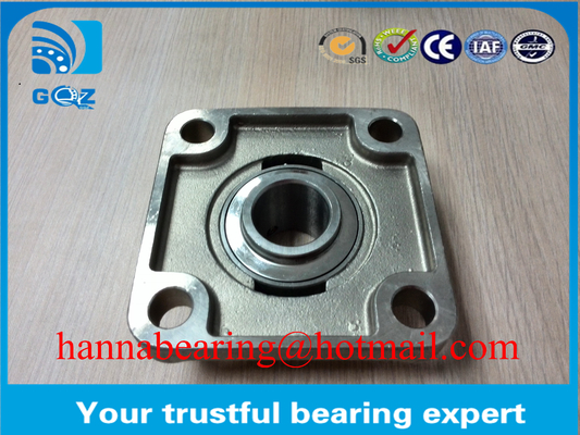 หม้อ 30 มม เมตรหมอนบล็อคเบียริง SUCF206 สี่บอลท์ Flanged Housing สําหรับเข็มขัดขนส่ง