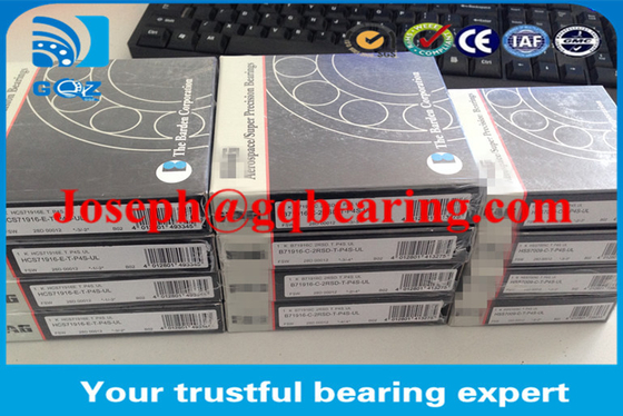 Ceramic Ball HCS71916-E-T-P4S-UL Angular Contact Ball Bearing 80x110x16 มิลลิเมตร กระบอกกระบอกกระบอกกระบอกกระบอก