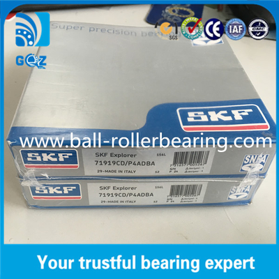 มุมสัมผัส 15 องศา หมุนลูกกลมความแม่นยําสูง Skf 71911 CD / P4A