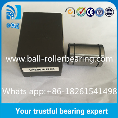 1/2 นิ้ว Shaft dia Linear Motion Bearings ด้วยวัสดุเหล็กโครม LMB8UU