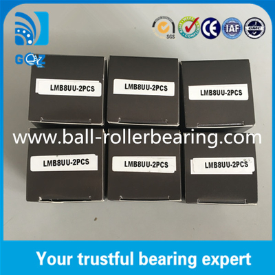 1/2 นิ้ว Shaft dia Linear Motion Bearings ด้วยวัสดุเหล็กโครม LMB8UU