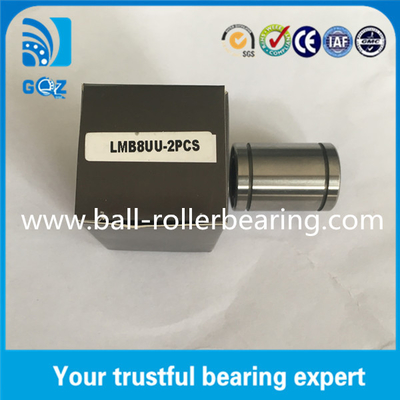1/2 นิ้ว Shaft dia Linear Motion Bearings ด้วยวัสดุเหล็กโครม LMB8UU