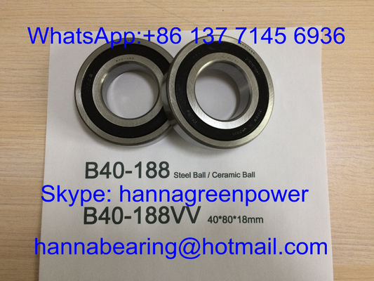 B40-188VV 15000RPM โลหะลูกหมุน B40-188-2RS มอเตอร์ความเร็วสูง โลหะ 40*80*18mm