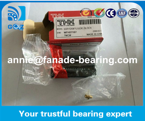 THK SSR ซีรี่ย์เส้นทางรถไฟฟ้าและบล็อกสําหรับเครื่อง CNC SSR15XW1UU เส้นทางนําเส้นทางบล็อก THK SSR15XW1GG