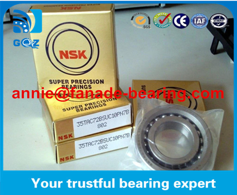 NSK 30TAC62BDBC10PN7A ลูกสกรูสนับสนุนลูกบอลหลอดคอนเทคลูกบอลหลอด