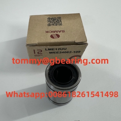 สแตนเลส Samick LME12UU WEE24062-109 เรซิน Cage เส้นกลมบรรทัด LME12-A เส้น bushing