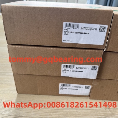 G1 ความละเอียด INA KWVE25-B-SL โบล็อกเส้นตรง KWVE25-B-SL-220900220/AAAM V1-G3 หัวสไลด์เส้นยาวชนิดแคบ