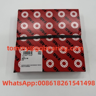 6022 FAG 6022-M-C4 แถวเดียว ทองแดงกรง กล่องลึก