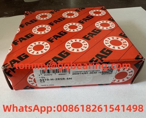 โลหะแผ่นกรงโลหะ FAG 6310-H-2RSR-SN-C3 หัวหินลูกกล่องลึก 50x110x27mm