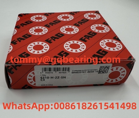 โลหะแผ่นกรงโลหะ FAG 6310-H-2Z-SN-C3 หัวหินกล่องลึก 50x110x27mm