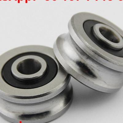 U Groove SG25-2RS Linear Guide Roller Bearing SG25 สําหรับเครื่องจักรทอผ้า 8x30x14 มิลลิเมตร