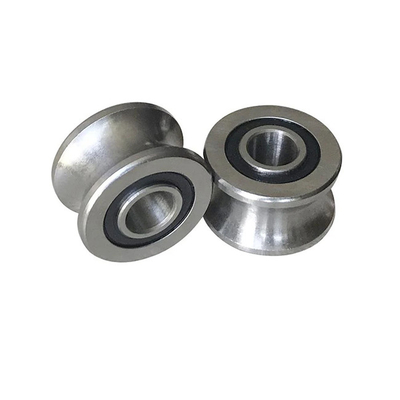 U Groove SG25-2RS Linear Guide Roller Bearing SG25 สําหรับเครื่องจักรทอผ้า 8x30x14 มิลลิเมตร