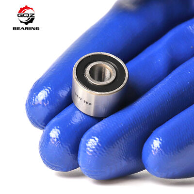 30/7 2RS Miniature Angular Contact Ball Bearing Double Row 7x19x10 Mm For Compact Precision Equipment