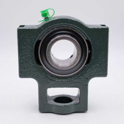 GQZ UCT218 Series Take-up Bearing UCT218-45 ชิ้นส่วนทดแทนที่อยู่อาศัยเหล็กหล่อทนแรงกระแทกความเร็วสูงสำหรับสายบรรจุภัณฑ์สายพานลำเลียงในฟาร์ม
