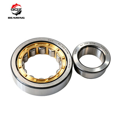 NU2312-E-TVP2 Single Row Cylindrical Roller Bearing 60×130×46mm Fiberglass Polyamide Cage High Speed