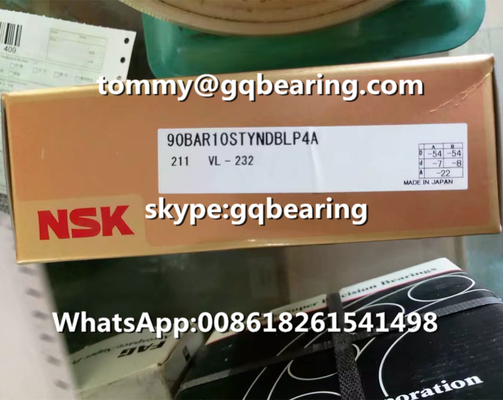 NSK 90BAR10STYNDBLP4A ความเบาล่วงหน้าแรงผลักดันมุมสัมผัสลูกกลอง