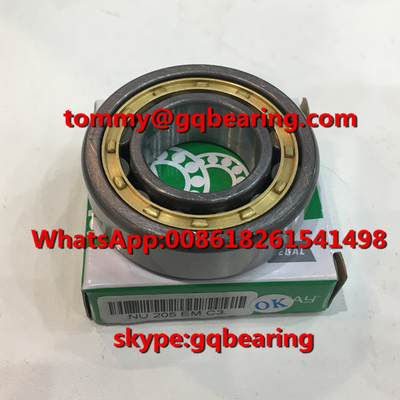Gcr15 สแตนเลส วัสดุ C3 ความสะอาด ROLLWAY NU205EM NU205EMC3 โลหะม้วนกระบอกแถวเดียว