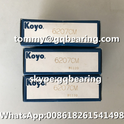 วัสดุเหล็ก Gcr15 ญี่ปุ่น KOYO 6207 6207CM แถวเดียว