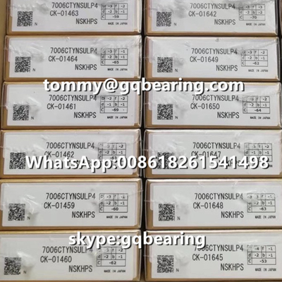 ความเร็ว 26000 รอบ / นาที ความเร็วเบาล็อตล็อดก่อน CNC Spindle Router Bearings 7006C 2RZ P4 DBA
