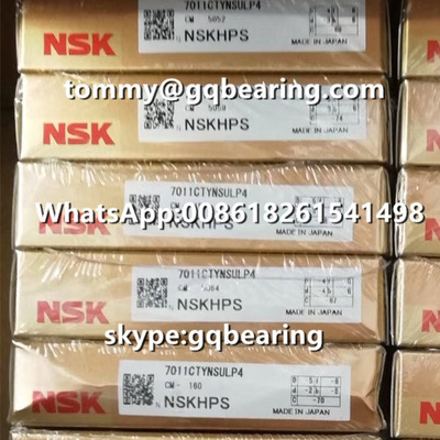 15 องศามุมสัมผัสมหาวิทยาลัยเดียว NSK 7011CTYNSULP4 มุมสัมผัสลูกบอลหลอด