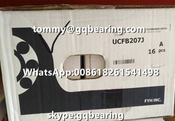 วัสดุเหล็กเหล็ก FYH UCFB205J 3-bolt Flanged Pillow Block Ball Bearing UCFB205 วัสดุเหล็กเหล็กเหล็กเหล็ก FYH UCFB205