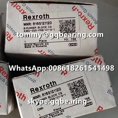 Rexroth R165121120 สแตนเลส วัสดุ Flange ประเภทความยาวมาตรฐาน ความสูงมาตรฐาน รันเนอร์บล็อก