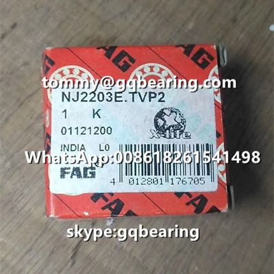 คอกไนลอน Gcr15 วัสดุเหล็ก FAG NJ2203E.TVP2 คอกกลมลําเลียงลําเลียงลําเลียงลําเลียงลําเลียง 17 x 40 x 16 mm