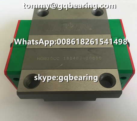 ความแม่นยําสูงภาระหนักชนิด Hiwin HGW30CC HGW30CCZAC สายสไลด์หลอด