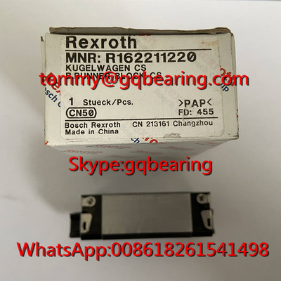 วัสดุเหล็กคาร์บอน Rexroth R205A22320 รันเนอร์บล็อก R205A22320 FNS KWE-025-FNS-C2-H-1 บล็อกเส้น