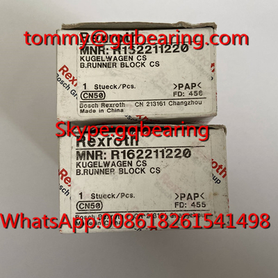 วัสดุเหล็กคาร์บอน Rexroth R205A22320 รันเนอร์บล็อก R205A22320 FNS KWE-025-FNS-C2-H-1 บล็อกเส้น