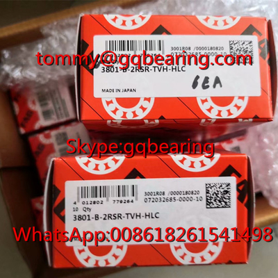 ประเทศญี่ปุ่น สาเหตุ FAG 3801-B-2RSR-TVH-HLC ไนลอน Cage Double Row Angle Contact Ball Bearing