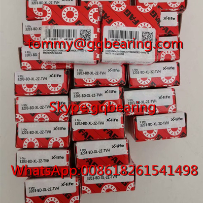 สโลวาเกีย ที่มา FAG 3203-BD-XL-2Z-TVH กล่องไนลอน แถวสองแถว โกงสัมผัสลูกกลอง 3203-BD-2Z-TVH