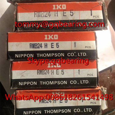 สาเหตุจากญี่ปุ่น Gcr15 สแตนเลส วัสดุ IKO RWB16HE5 ความละเอียด Flat Linear Roller Bearing