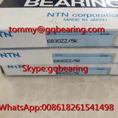 วัสดุเหล็ก Gcr15 NTN 6830ZZ ผนังบาง 6830ZZ / 5K กล่องกล่องลึก