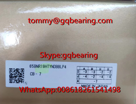 Gcr15 สแตนเลส วัสดุ NSK 65BNR19HTYNDBBLP4 ความเบา Preload กระตุ้นมุมสัมผัสลูกหมุน