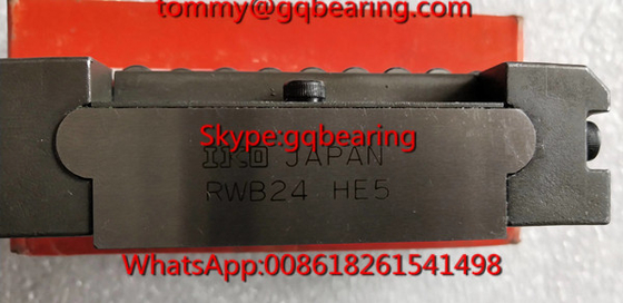 สาเหตุจากญี่ปุ่น Gcr15 สแตนเลส วัสดุ IKO RWB16HE5 ความละเอียด Flat Linear Roller Bearing