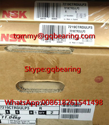P3 Super Precision NSK 7221CTRDULP3 แถวเดียวมุมสัมผัสลูกกลม 105*190*36mm