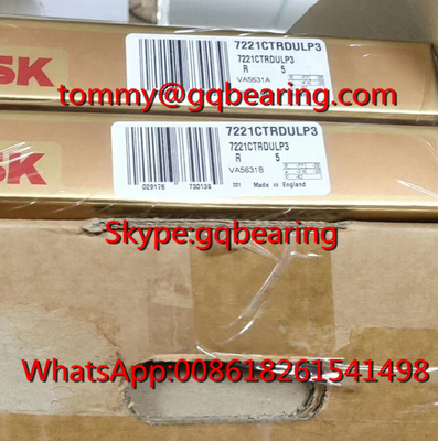 P3 Super Precision NSK 7221CTRDULP3 แถวเดียวมุมสัมผัสลูกกลม 105*190*36mm