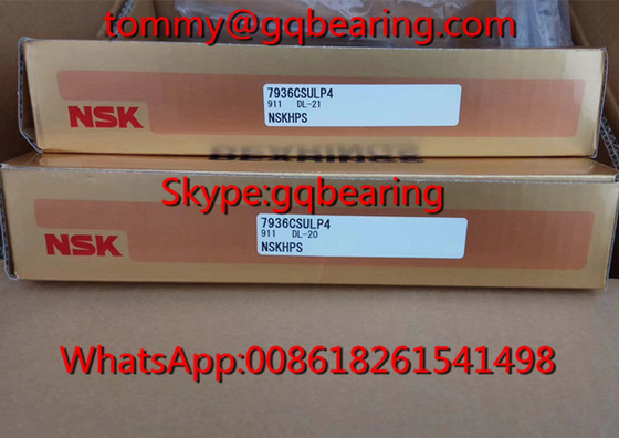 Gcr15 วัสดุเหล็ก NSK 7936CSULP4 แขวนลูกกลมติดต่อมุมเดียว
