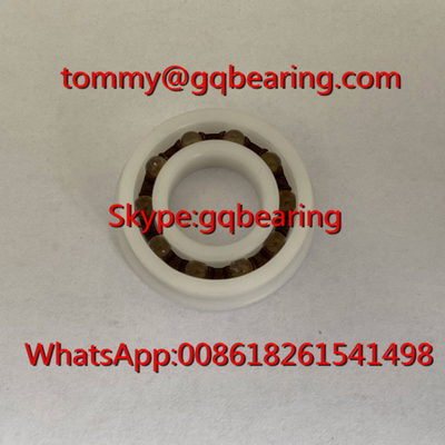 POM วัสดุพลาสติก F6901 กระบอกลูกกลองพลาสติกที่มีขอบ 12x24x6mm