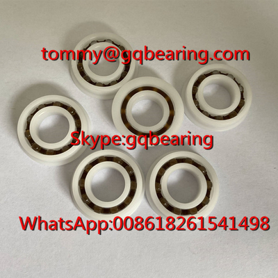 POM วัสดุพลาสติก F6901 กระบอกลูกกลองพลาสติกที่มีขอบ 12x24x6mm