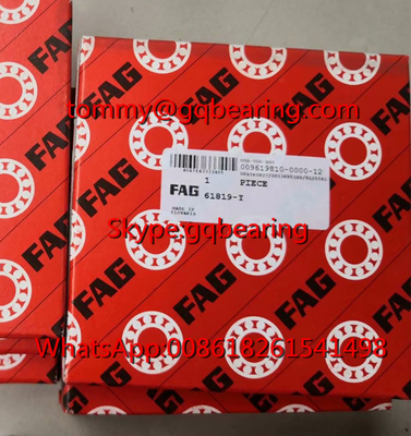 ประเภทเปิด FAG 61819-Y ผนังบาง หัวกลมคลุมลึก 95x120x13mm