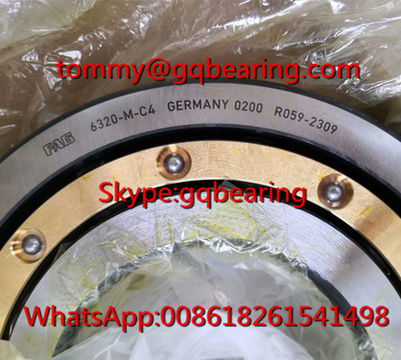 FAG 6320-M-C4 ประเภทกรงทองแดง แบบลูกกลองกล่องลึก มีสอย 100*215*47mm
