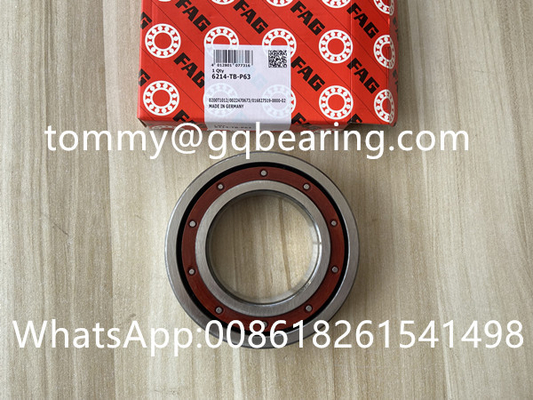 P6 Precision FAG 6214-TB-P63 หัวหินลูกกลมกล่องลึก ID 70mm